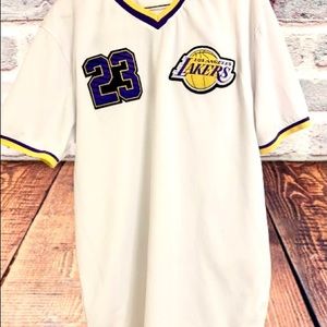 SOLD -  James NBA official V- Neck Jersey Shirt